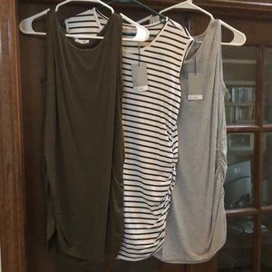 Maternity tanks, set of 3